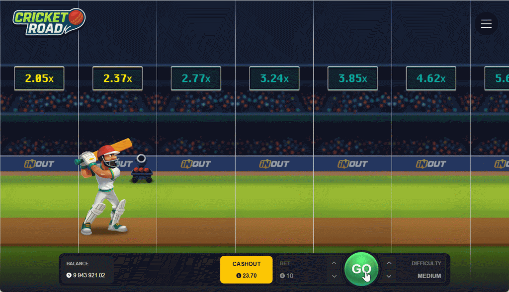 Cricket Road 🏏 INOUT Sport Casino Game - Online Demo (2025)