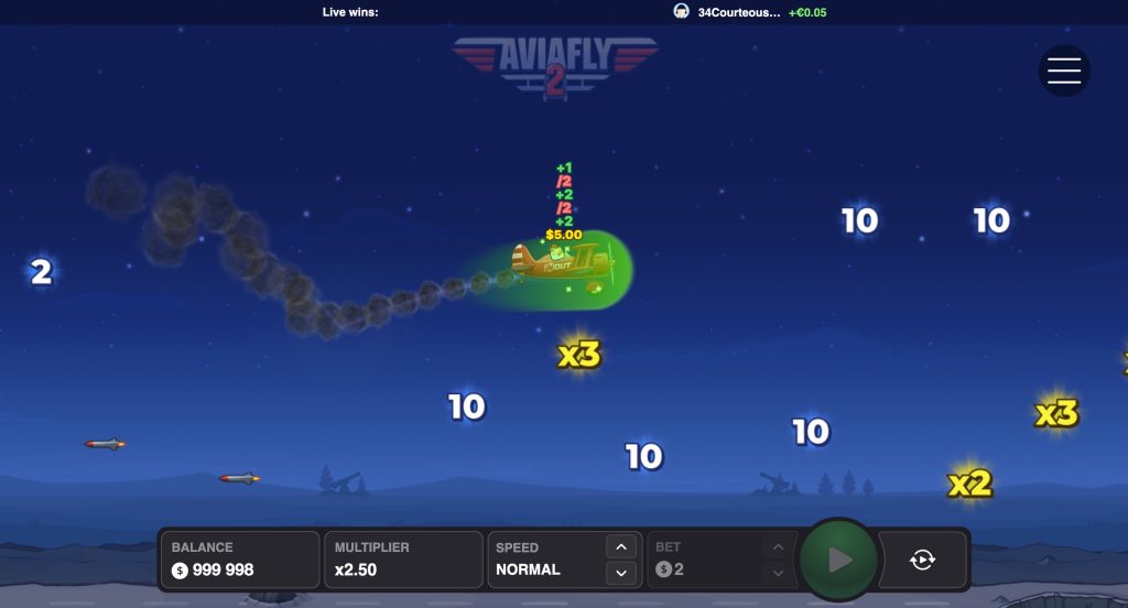 AviaFly 2 game screenshot.