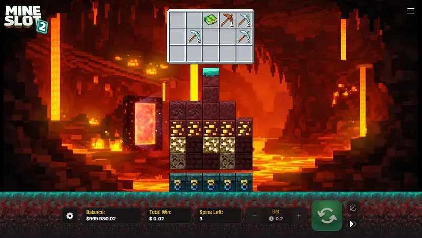 Gameplay of Mine Slot 2