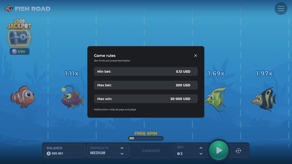 Fish Road Bet.