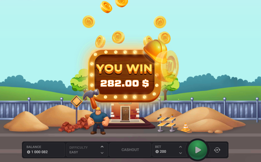 Cashout after round - $282 won