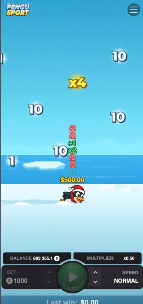 Pengu Sport App game.