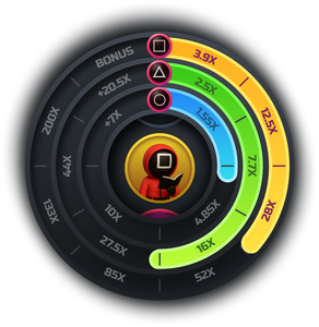 Squid Gamebler demo of three elemental circles